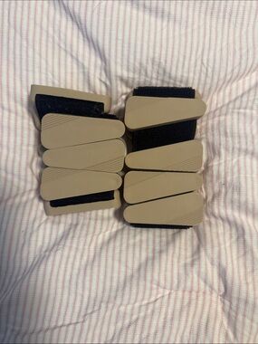 Beige and Black Elastic Strap 5 lb Ankle Weights